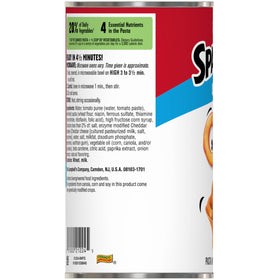 Recyclable can symbol with SpaghettiOs Original packaging