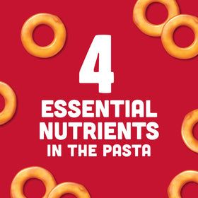 SpaghettiOs tomato and cheese sauce for family meals.