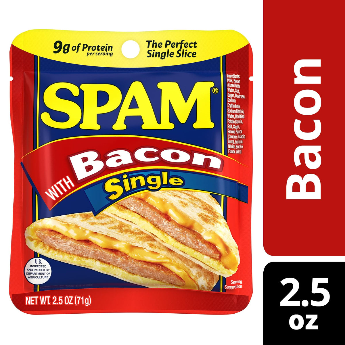 SPAM bacon single pouch ready-to-eat for meals