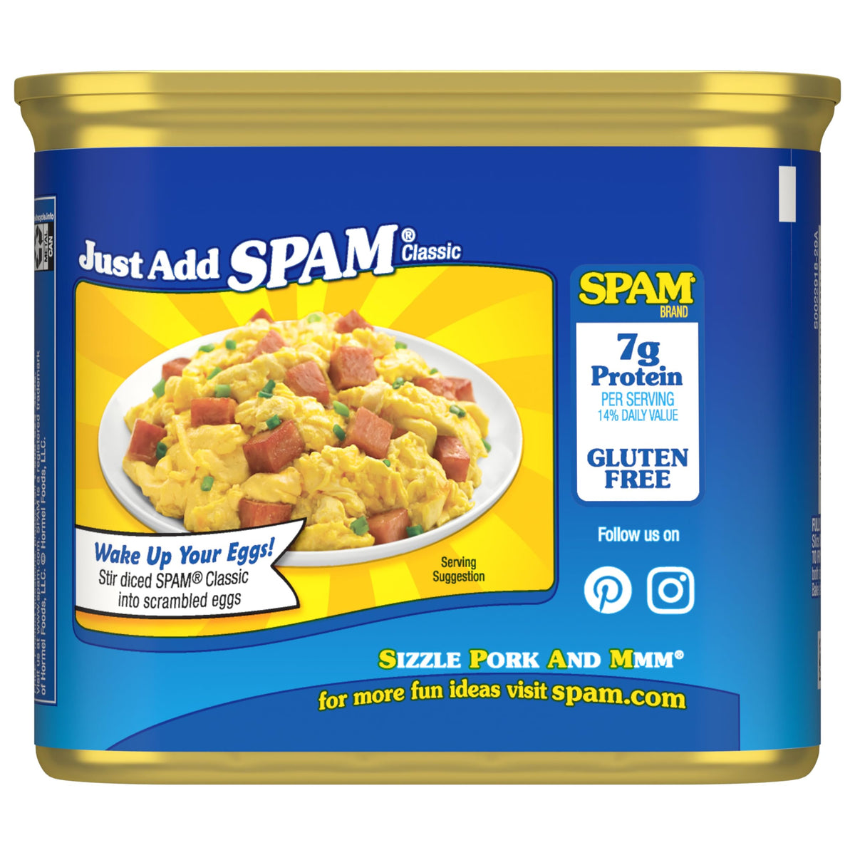 SPAM Classic in an omelet for a hearty morning.