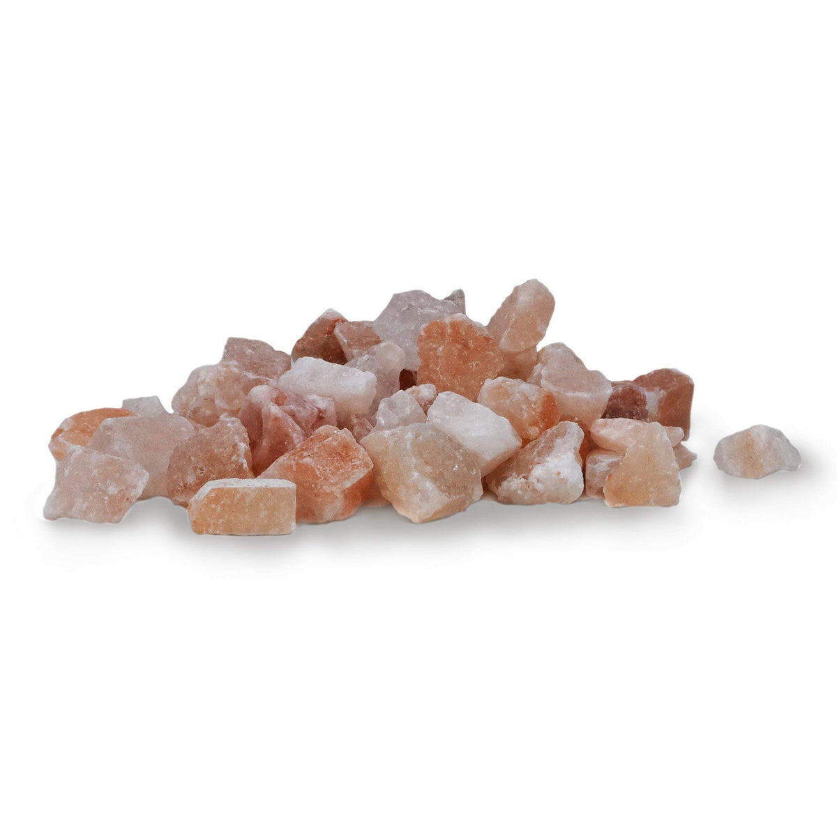 Spantik Himalayan salt chunks in a glass bowl for ambient pink lighting.