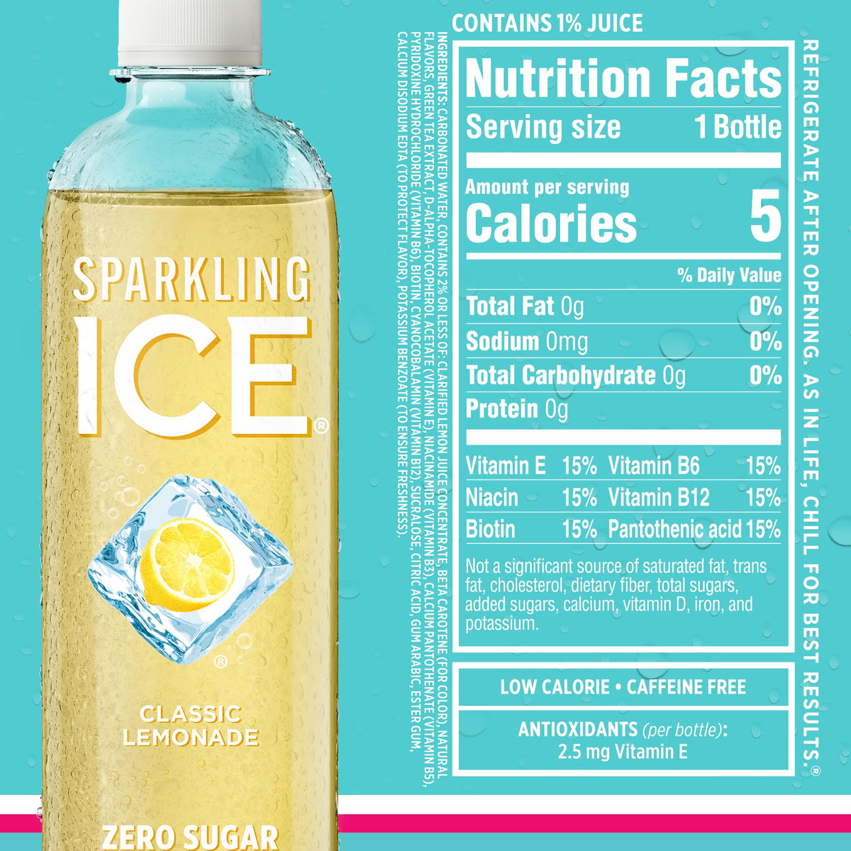 Sparkling Ice 12-pack carton ready for fridge storage.