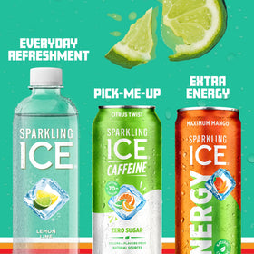 Sparkling Ice Citrus Twist 12-pack display for convenient, on-the-go refreshment.