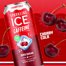 Product shot shows vibrant cherry color from natural sources.