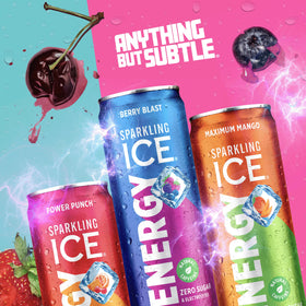 Sparkling Ice Energy Berry Blast recyclable can signals sustainable packaging