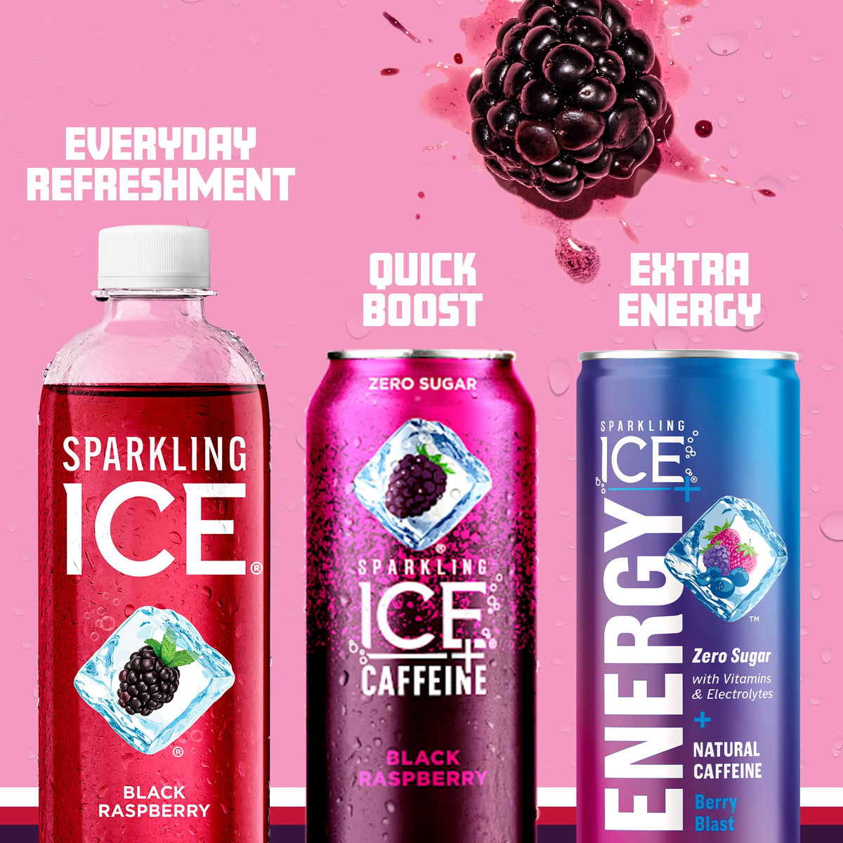 Sparkling Ice Kiwi Strawberry bottle featuring bright fruit pairing.
