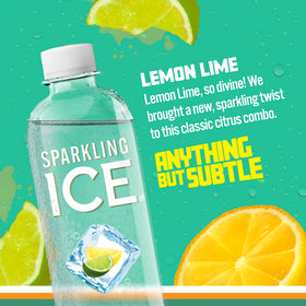 Sparkling Ice Lemon Lime glass serving demonstrates crisp, low-calorie hydration for busy days.