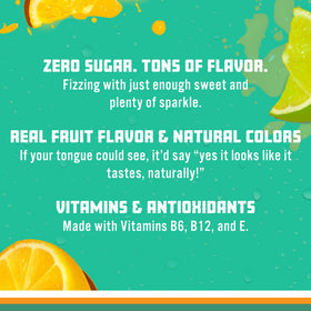 Sparkling Ice Lemon Lime multipack on shelf promotes convenient flavor variety.