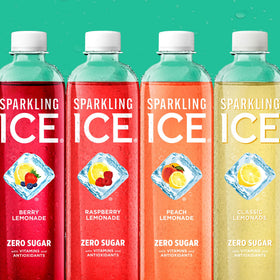 Sparkling Ice Lemonade Variety Pack display of 12 bottles.
