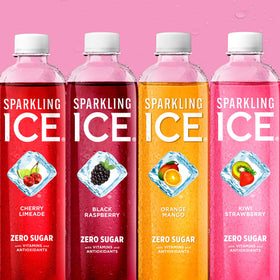 Sparkling Ice Orange Mango bottle with tropical fruit notes.