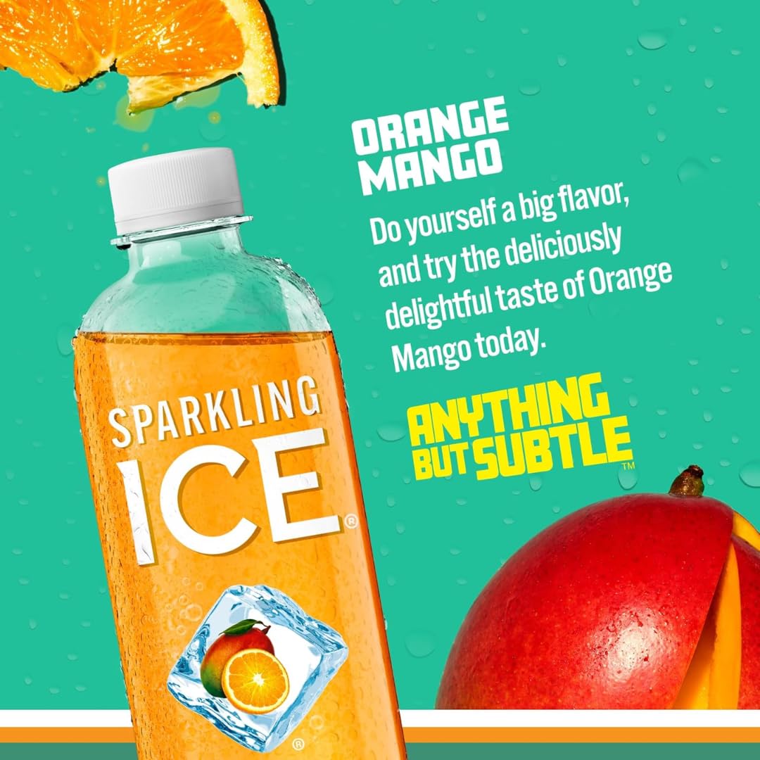 Sparkling Ice Peach Nectarine can, fruity notes with vitamins.