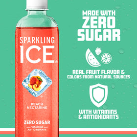 Pack shot of Sparkling Ice Peach Nectarine multipack for easy storage