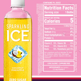 Sparkling Ice recyclable bottle emphasizing eco-friendly packaging.