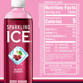 Sparkling Ice serving glass showcasing bubbly refreshment and colorful drink.