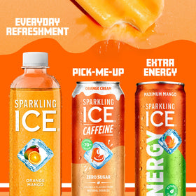 Close look at ingredients and natural color sources in Sparkling Ice Shoppe Orange Cream