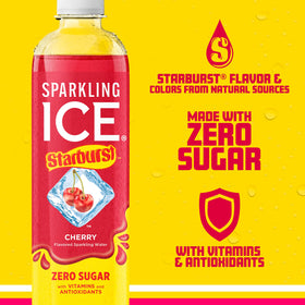 Close-up of STARBURST Cherry glass showing bright hue and flavor.