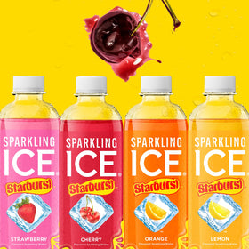 STARBURST Cherry label close-up showing natural colors.