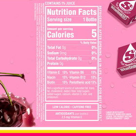 Close-up of natural color sources in the Sparkling Ice label