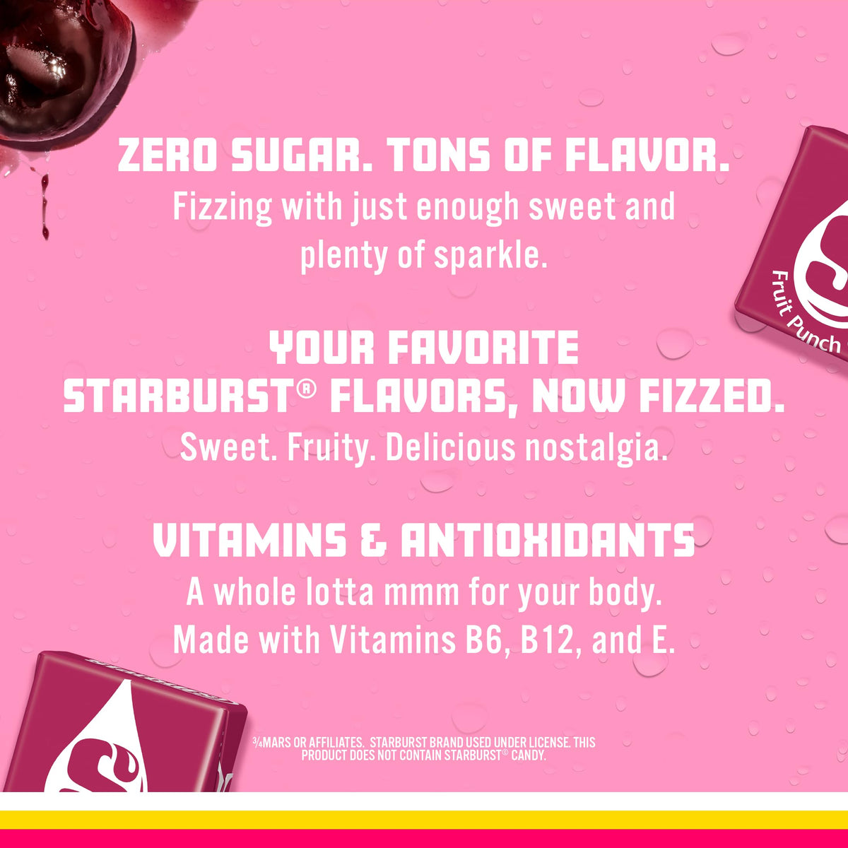 Beverage with vitamins and antioxidants illustration on bottle label