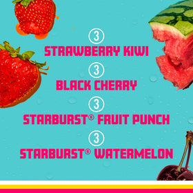 Pack-shot of Sparkling Ice Starburst Red Variety Pack 12 cans