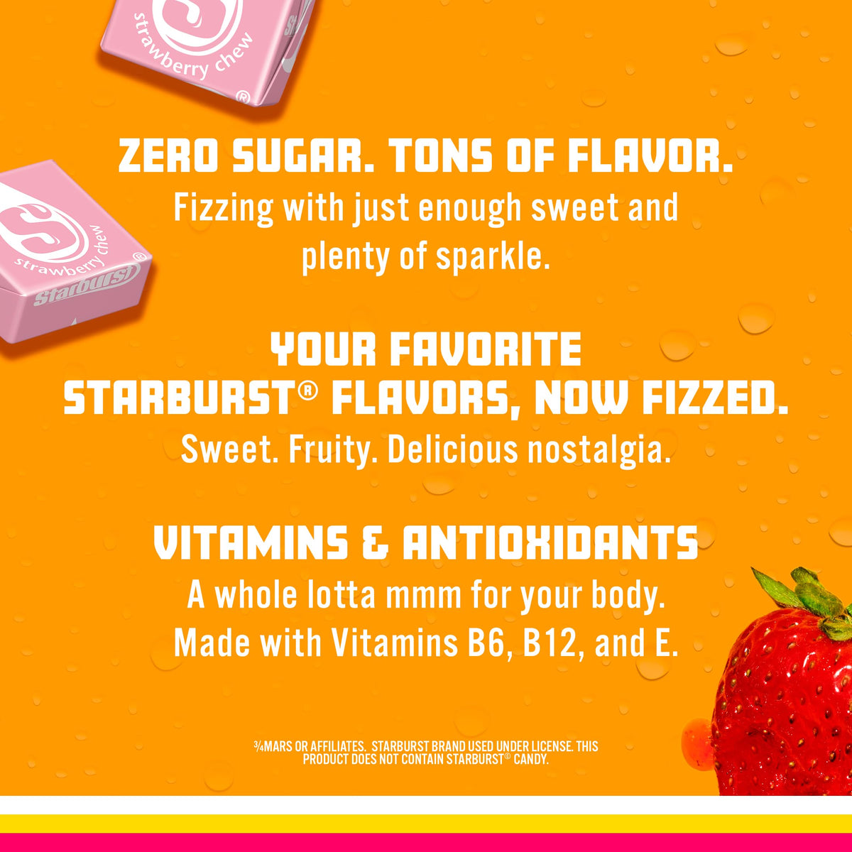 Sparkling Ice STARBURST Strawberry multi-pack on display for easy grabbing.