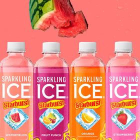 Sparkling Ice Starburst Watermelon bottle exuding refreshing aroma and juicy notes