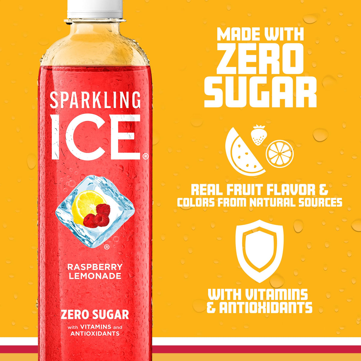 Sparkling Ice vitamin label highlights B6, B12, and E for daily support.