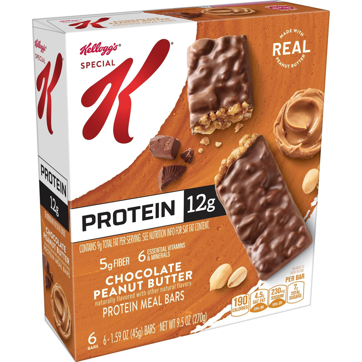 Special K Bar Protein individually wrapped bars for freshness.