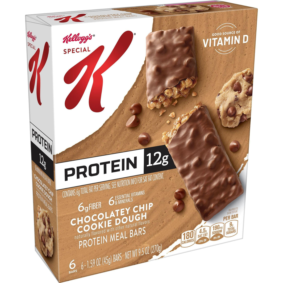Special K Protein Bar on desk and in gym bag for a snack.