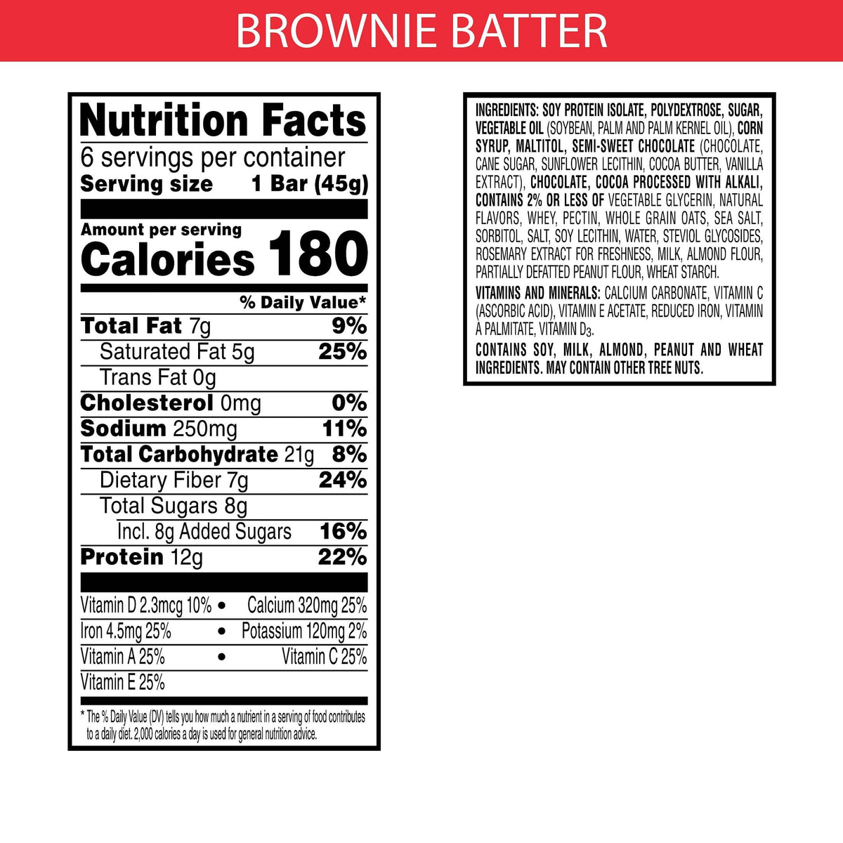 Close-up of Special K Brownie Batter Bar with chocolate chips