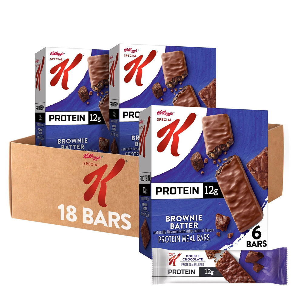 Special K Brownie Batter Bar front view for on-the-go protein boost