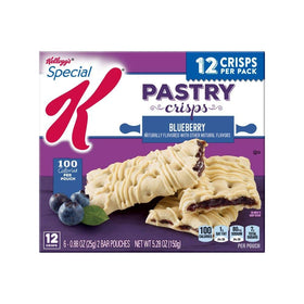 Special K Pastry Crisps Blueberry pack-2: convenient two-pack snack.