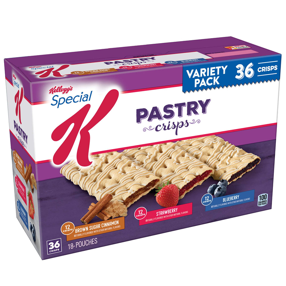Special K Pastry Crisps Brown Sugar Cinnamon box for a convenient 100-calorie treat