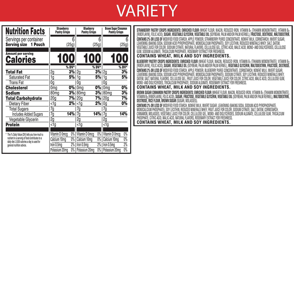 Special K Variety Pack blueberry crisp with fruity filling for afternoon pick-me-up