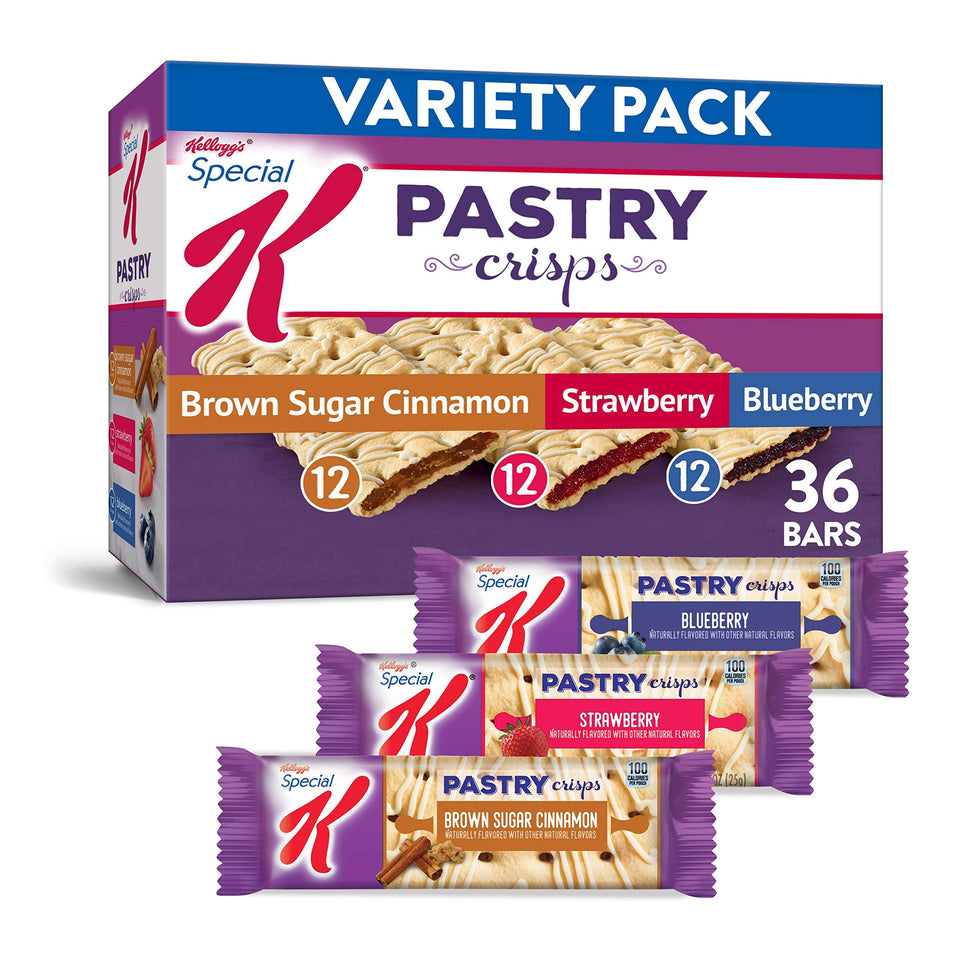 Special K Variety Pack brown sugar cinnamon crisp in box for quick on-the-go snack
