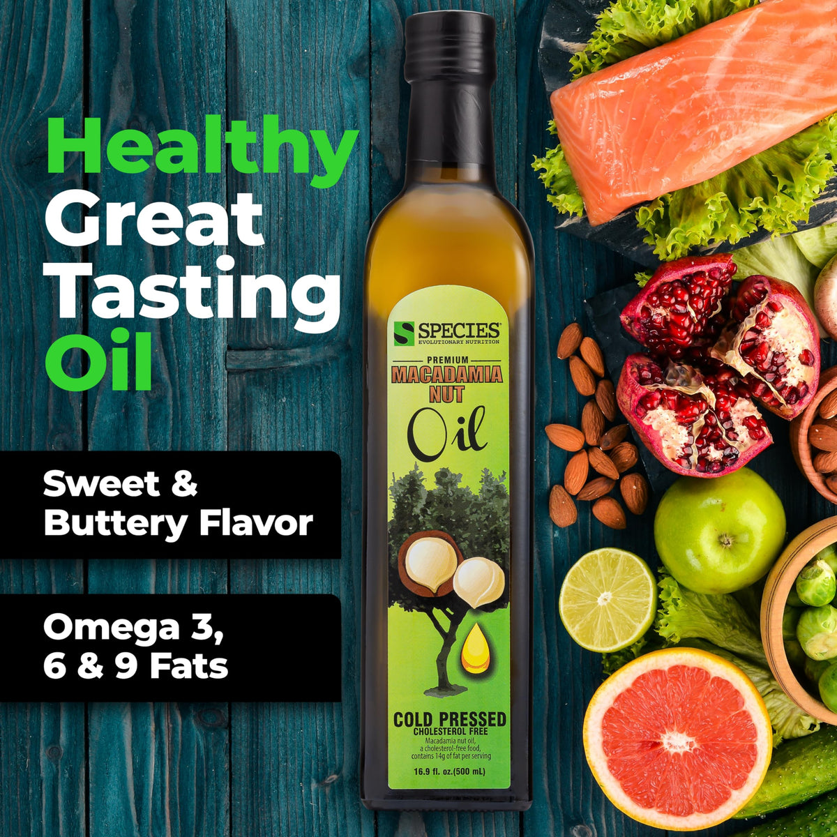 Species Nutrition macadamia oil stir-fry pan demonstrates high-heat stability for searing