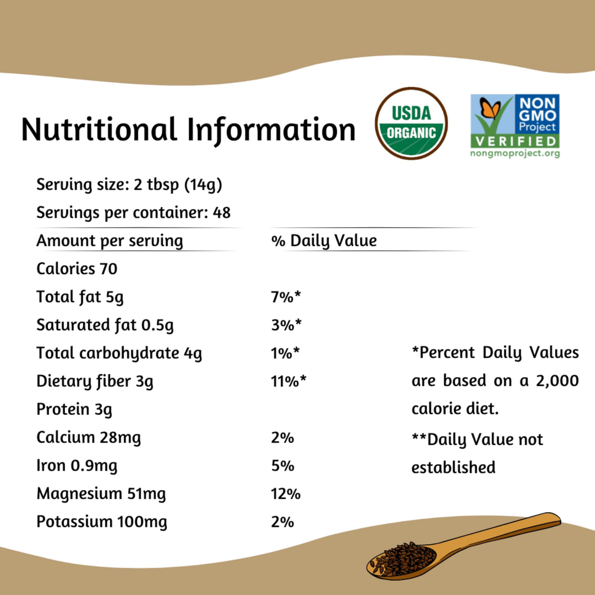 Spectrum Essentials flaxseed being stirred into shakes for easy daily nutrition