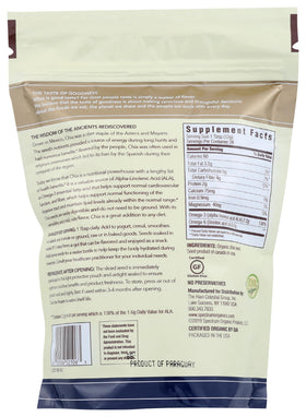Spectrum Essentials Organic Chia Seeds in a bowl for fiber-rich smoothies.