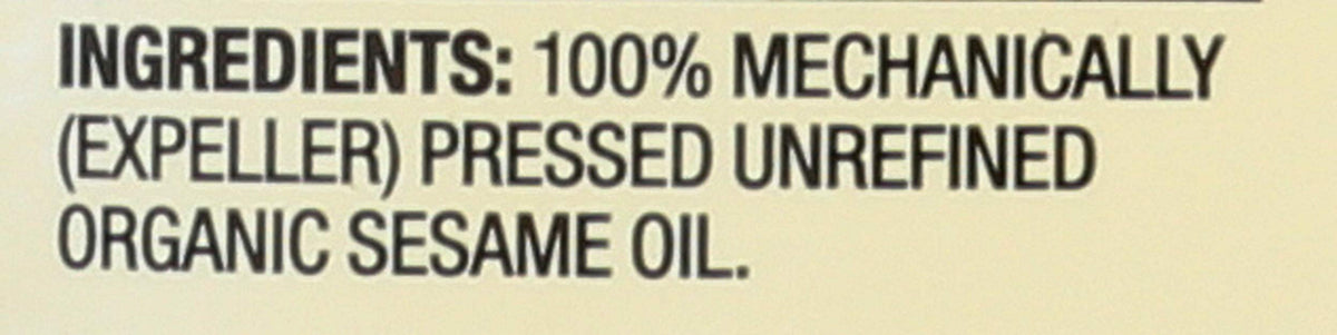 Spectrum Organic Sesame Oil amber liquid adds depth to sauces