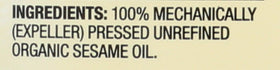 Spectrum Organic Sesame Oil amber liquid adds depth to sauces