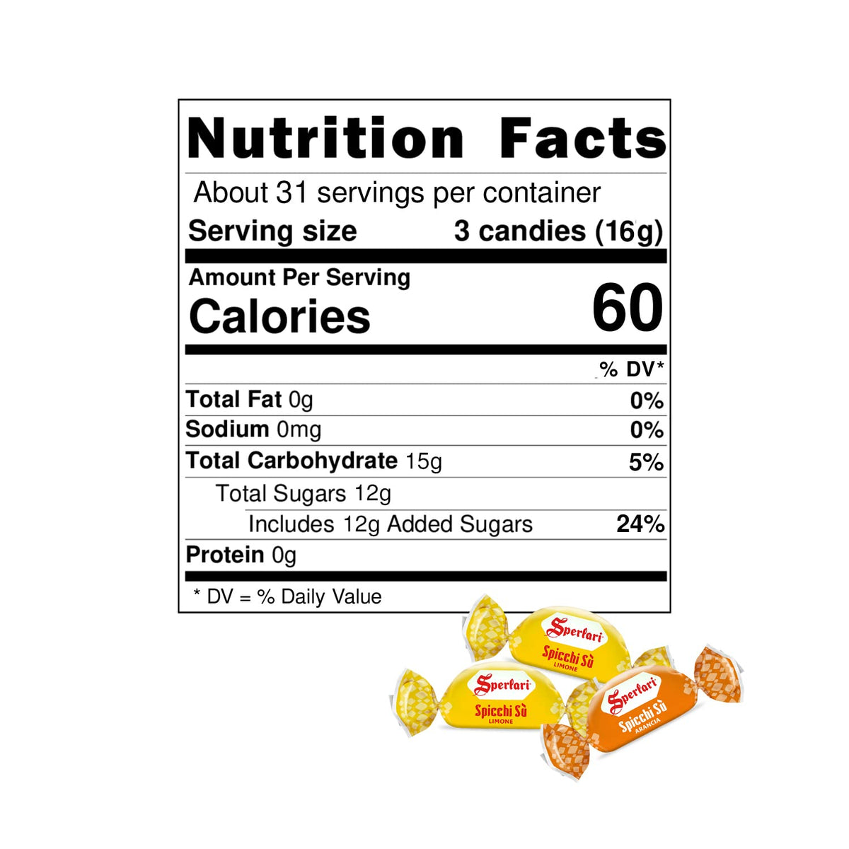 No artificial colors or preservatives in Sperlari Spicchi.