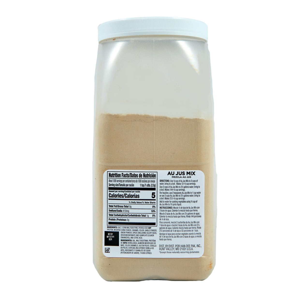 Spice Classics au jus mix powder blended with water creates savory au jus