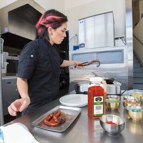 Spice Classics Paprika rubbed on chicken illustrates subtle warmth and color.