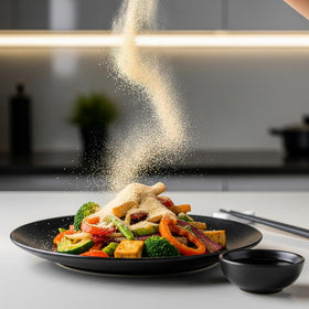 SPICE ENTHUSIAST Tamari Powder over popcorn for savory seasoning
