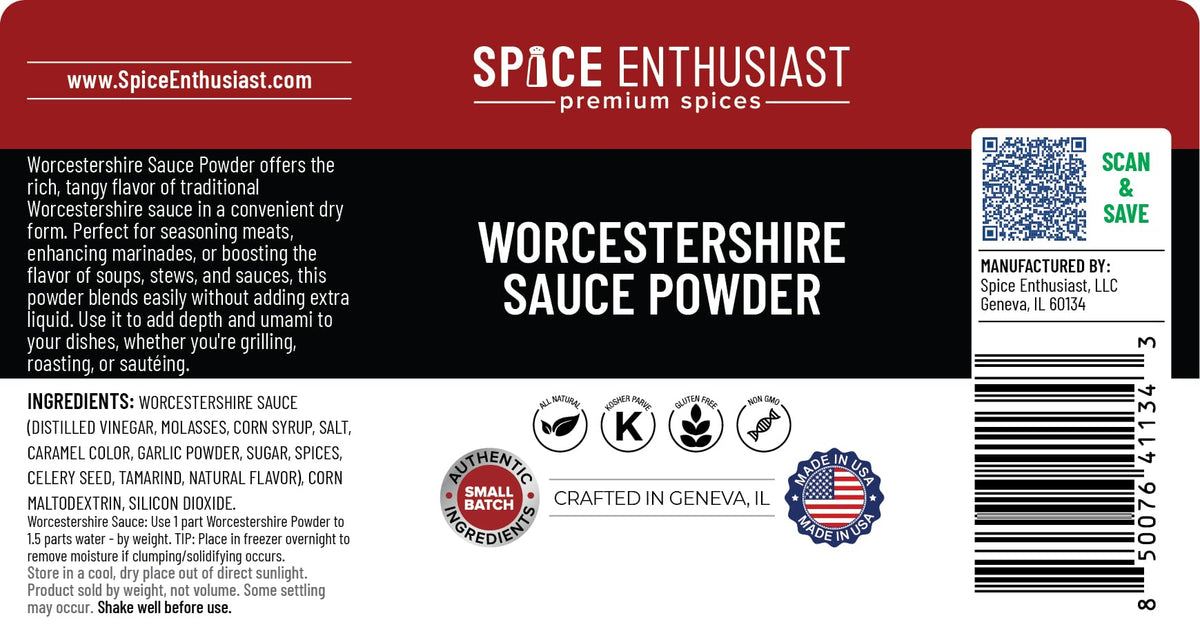 Mix SPICE ENTHUSIAST Worcestershire Sauce Powder with water for a quick marinade.