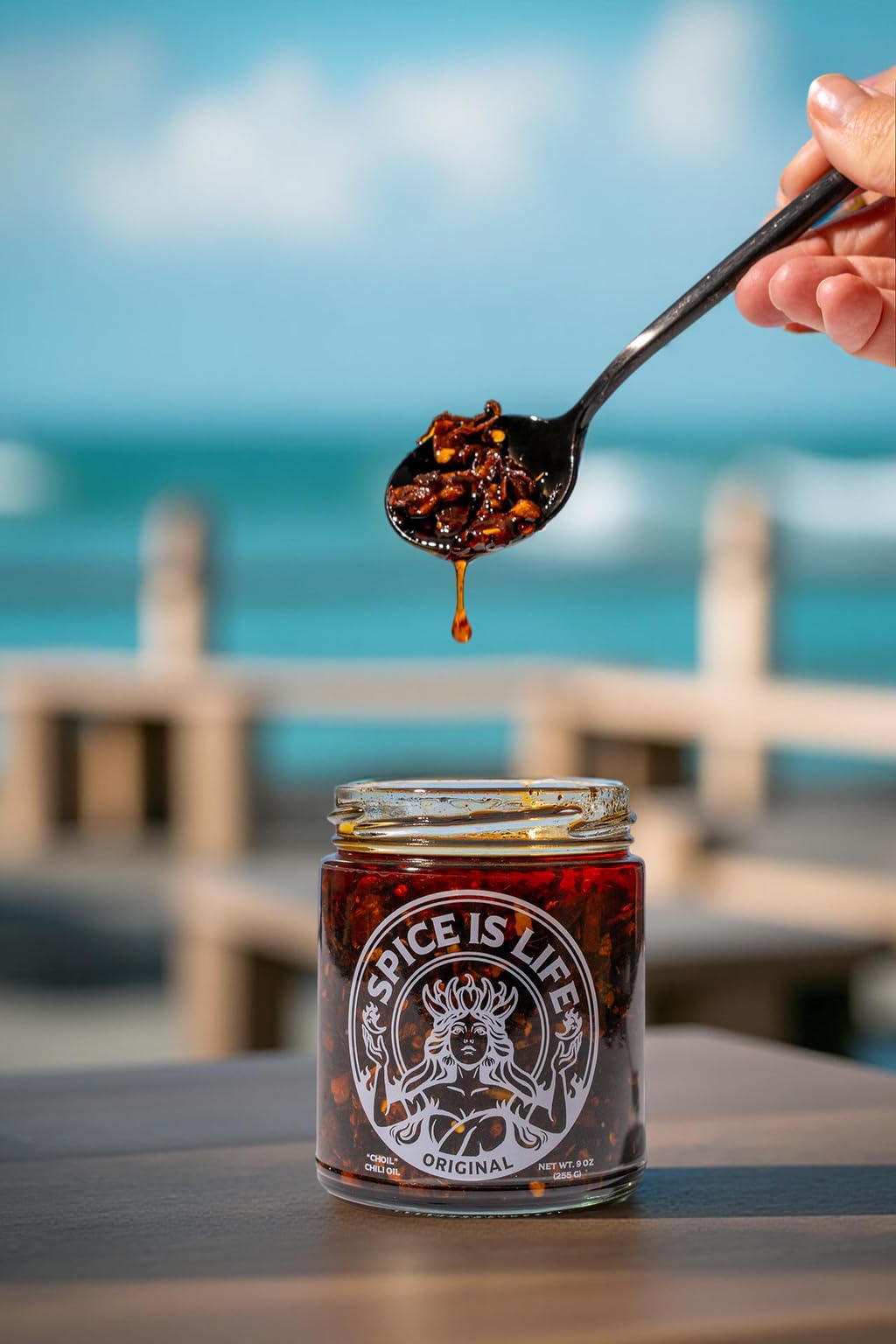 Spice is Life Original chili crisp elevates pizza with crunch and umami.