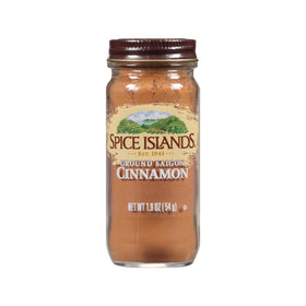 Spice Islands ground nutmeg shaker adds aroma to apples and desserts.