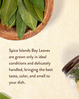 Spice Islands bay leaf Mediterranean use hints at classic regional dishes.