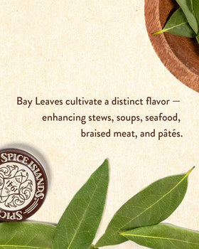 Spice Islands bay leaf in a simmered dish adds aromatic depth.