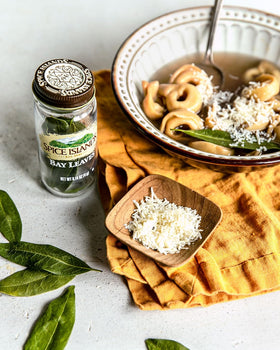 Spice Islands bay leaf textured leaves show natural color for fragrant herb blends.